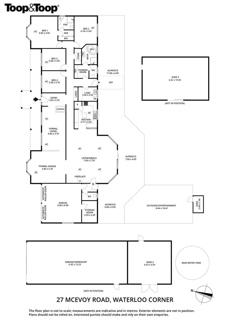 Floorplan of Homely rural property listing, 27 McEvoy Road, Waterloo Corner SA 5110