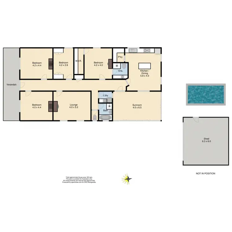 Floorplan of Homely house listing, 39 Templeton Street, Wangaratta VIC 3677