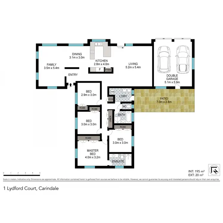 Floorplan of Homely house listing, 1 Lydford Court, Carindale QLD 4152