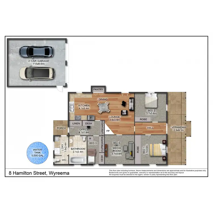 Floorplan of Homely house listing, 8 Hamilton Street, Wyreema QLD 4352