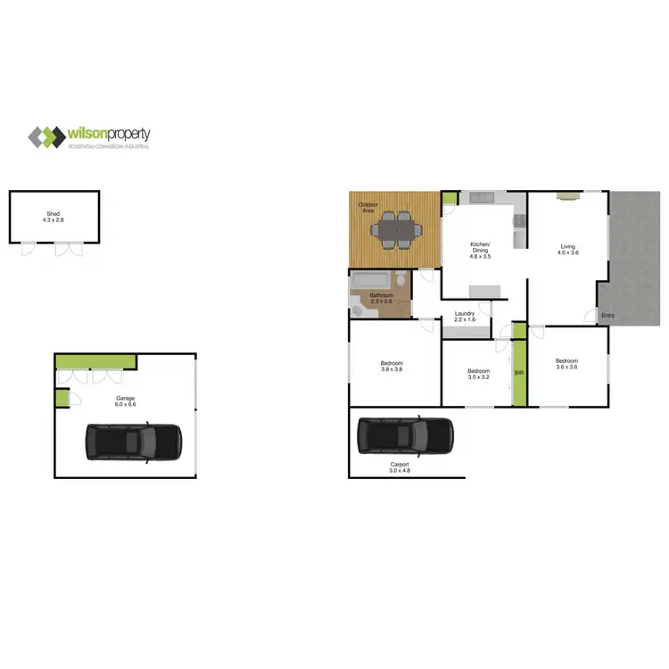 Floorplan of Homely house listing, 6 Allen Crescent, Traralgon VIC 3844