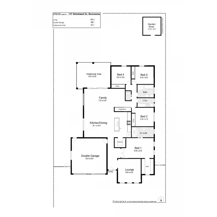 Floorplan of Homely house listing, 117 Strickland Drive, Boorooma NSW 2650