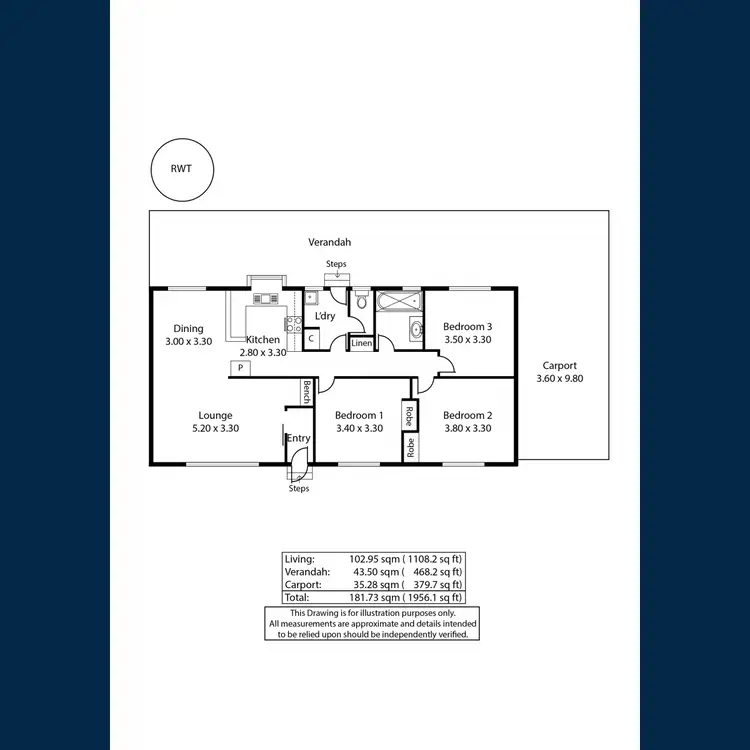 Floorplan of Homely house listing, 13 Frith Road, Crystal Brook SA 5523