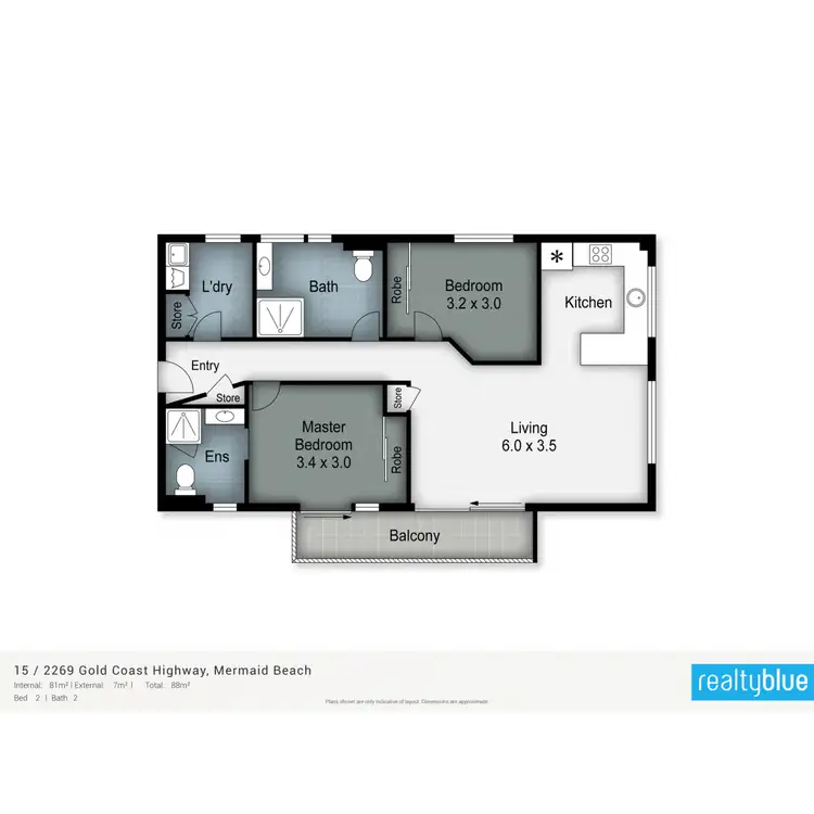 Floorplan of Homely apartment listing, 15/2269 Gold Coast Highway, Mermaid Beach QLD 4218