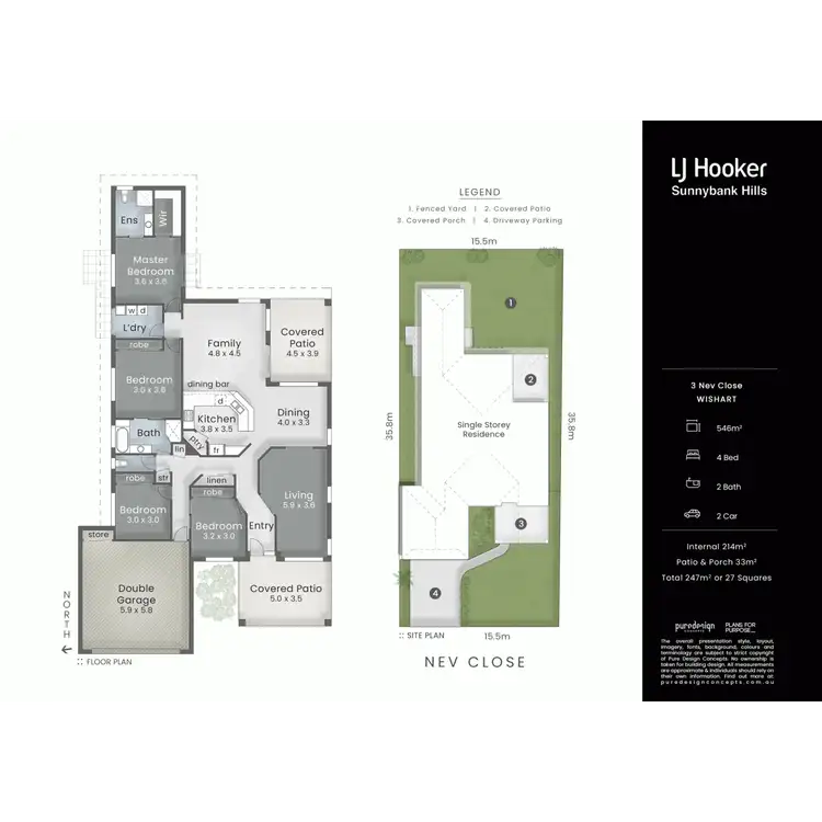 Floorplan of Homely house listing, 3 Nev Close, Wishart QLD 4122
