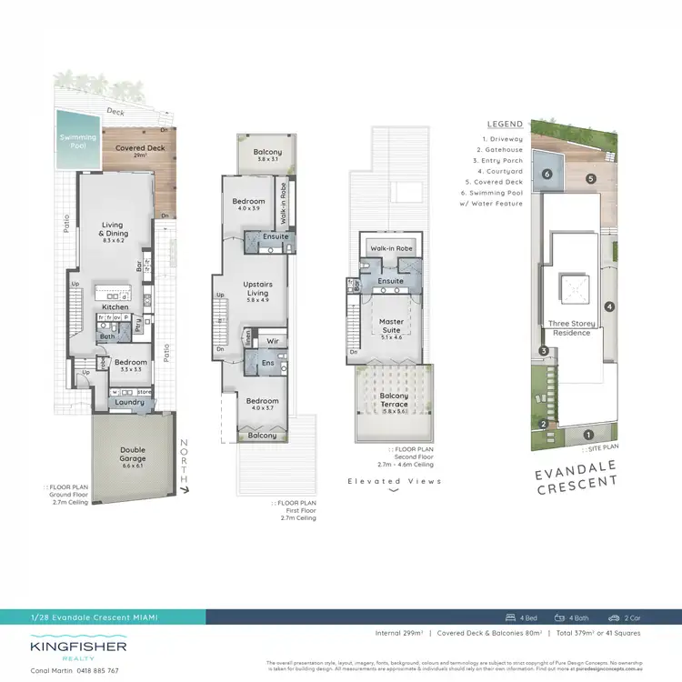 Floorplan of Homely house listing, 1/28 Evandale Crescent, Miami QLD 4220