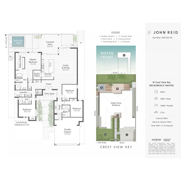 Floorplan of Homely house listing, 10 Crest View Key, Broadbeach Waters QLD 4218