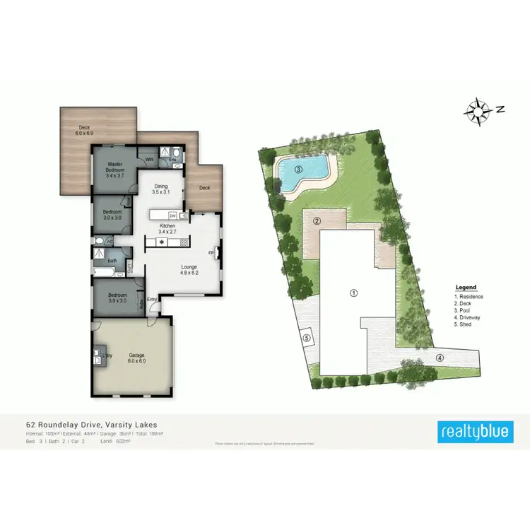 Floorplan of Homely house listing, 62 Roundelay Drive, Varsity Lakes QLD 4227
