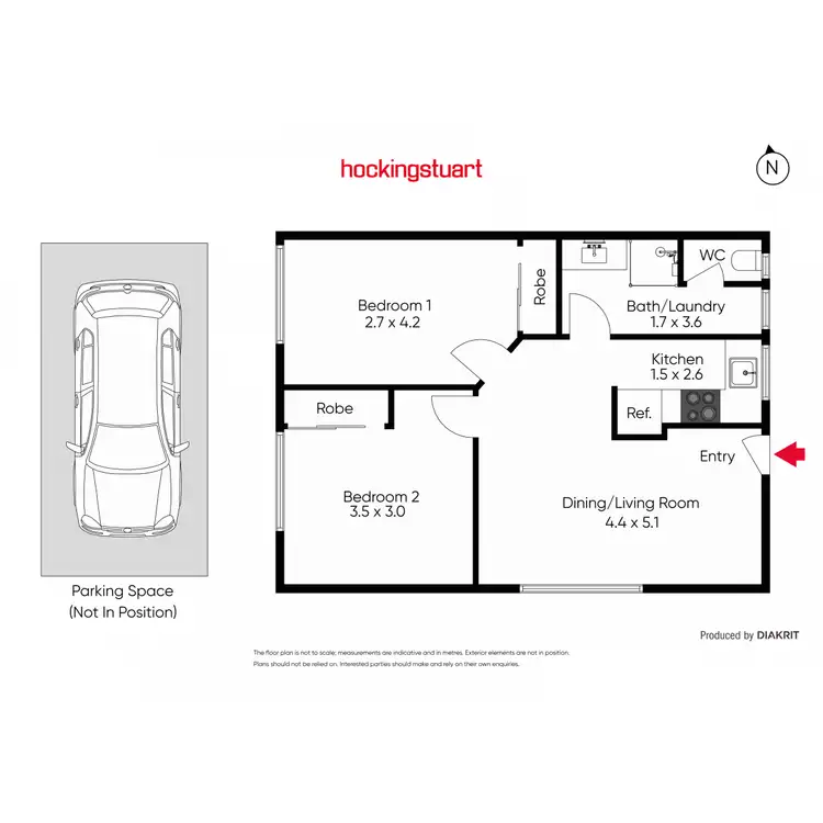 Floorplan of Homely apartment listing, 6/38 Mayston Street, Hawthorn East VIC 3123