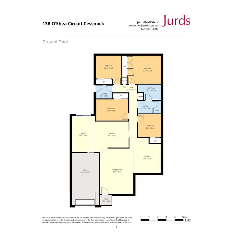 Floorplan of Homely house listing, 13B O'Shea Circuit, Cessnock NSW 2325