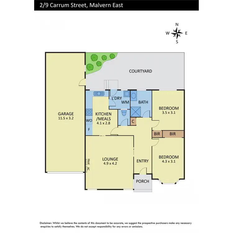 Floorplan of Homely unit listing, 2/9 Carrum Street, Malvern East VIC 3145