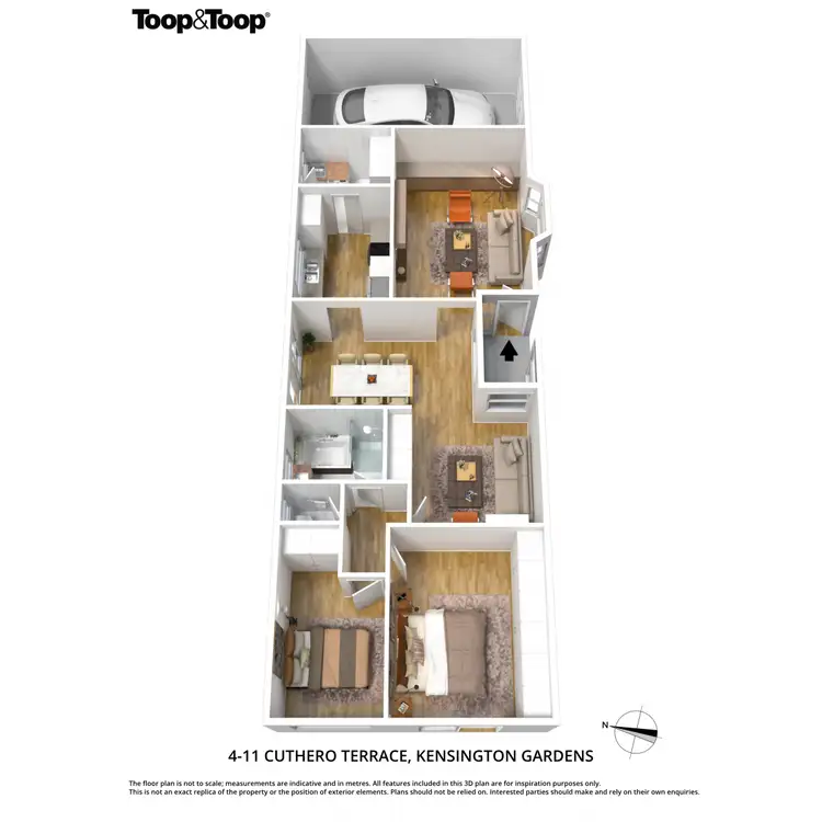 Floorplan of Homely unit listing, 4/11 Cuthero Terrace, Kensington Gardens SA 5068