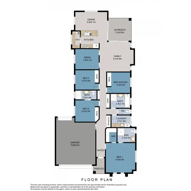 Floorplan of Homely house listing, 13 Paroo Lane, Pelican Waters QLD 4551