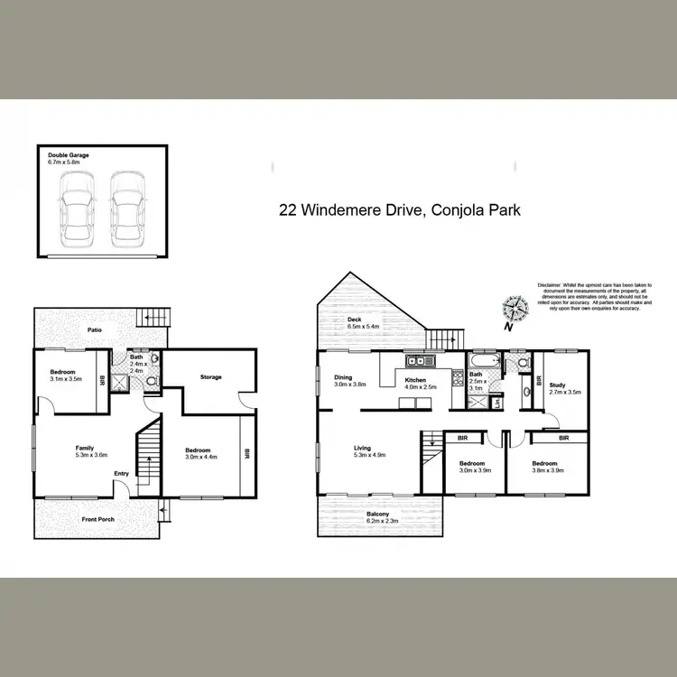 Floorplan of Homely house listing, 22 Windemere Drive, Conjola Park NSW 2539