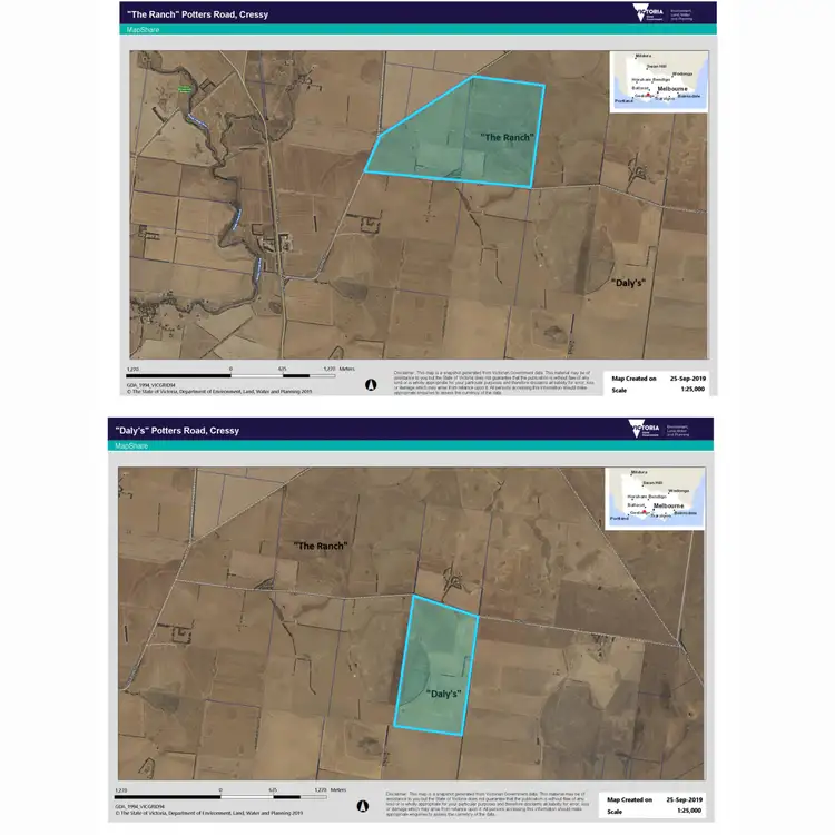 Floorplan of Homely rural property listing, 105 Potters Road, Cressy VIC 3322