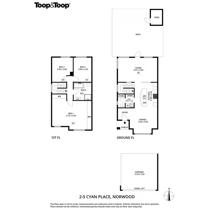 Floorplan of Homely townhouse listing, 2/5 Cyan Place, Norwood SA 5067