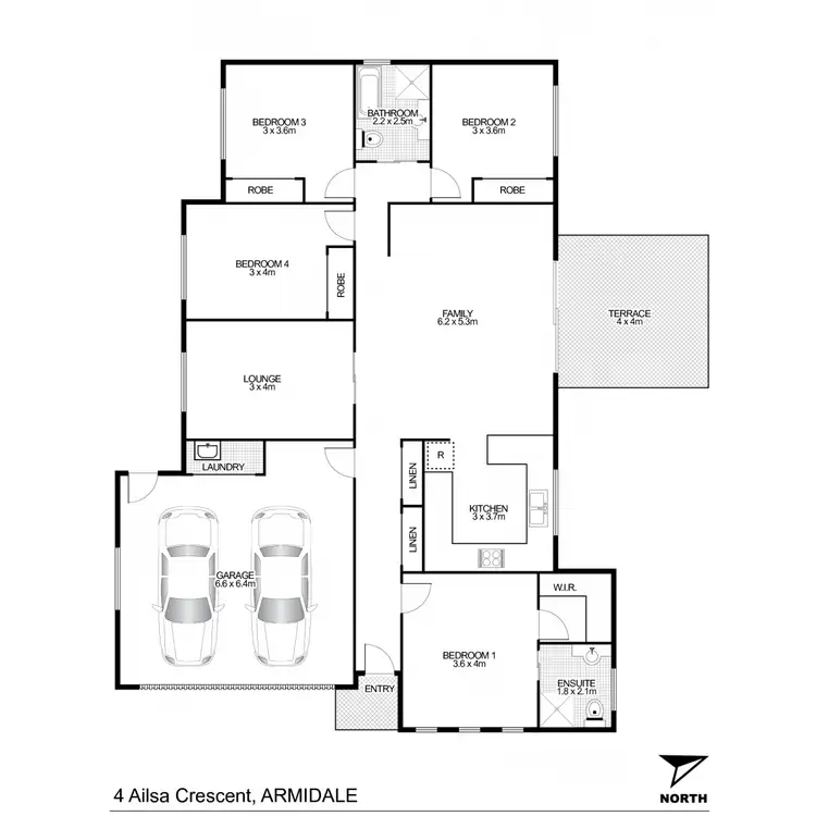 Floorplan of Homely house listing, 4 Ailsa Crescent, Armidale NSW 2350