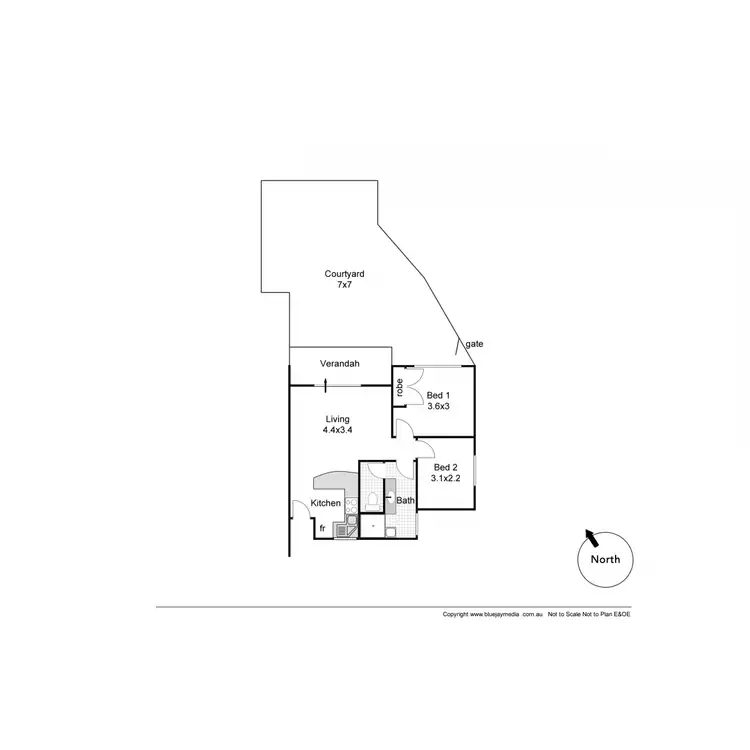 Floorplan of Homely unit listing, 1/39 Lawler Street, South Perth WA 6151