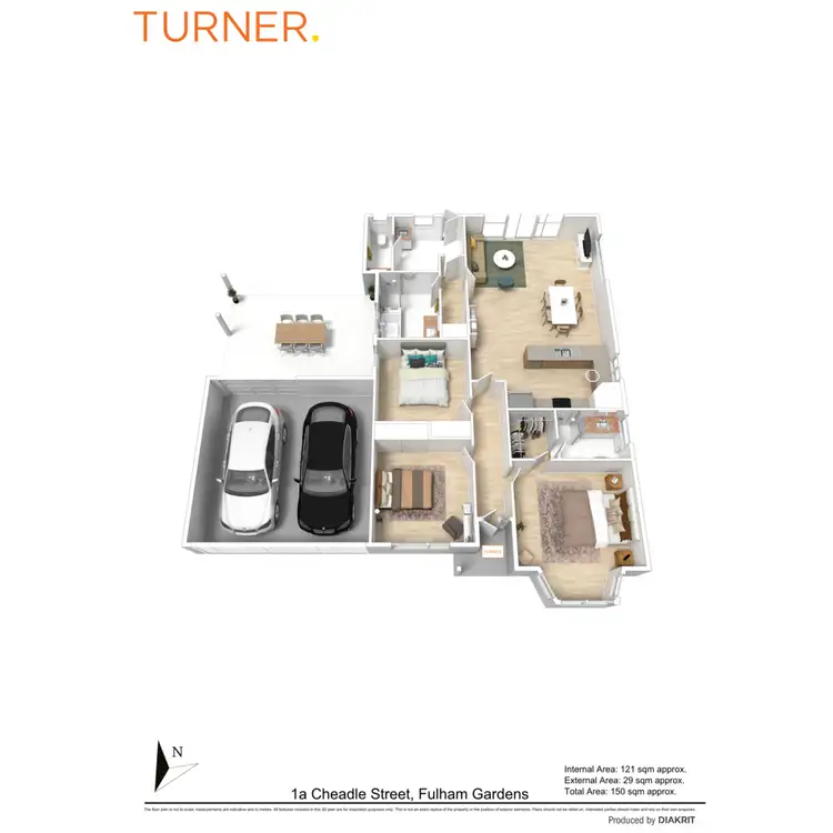 Floorplan of Homely house listing, 1A Cheadle Street, Fulham Gardens SA 5024