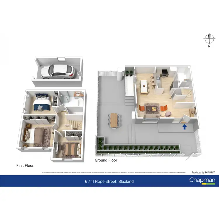 Floorplan of Homely townhouse listing, 6/11 Hope Street, Blaxland NSW 2774