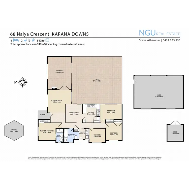 Floorplan of Homely house listing, 68 Nalya Crescent, Karana Downs QLD 4306