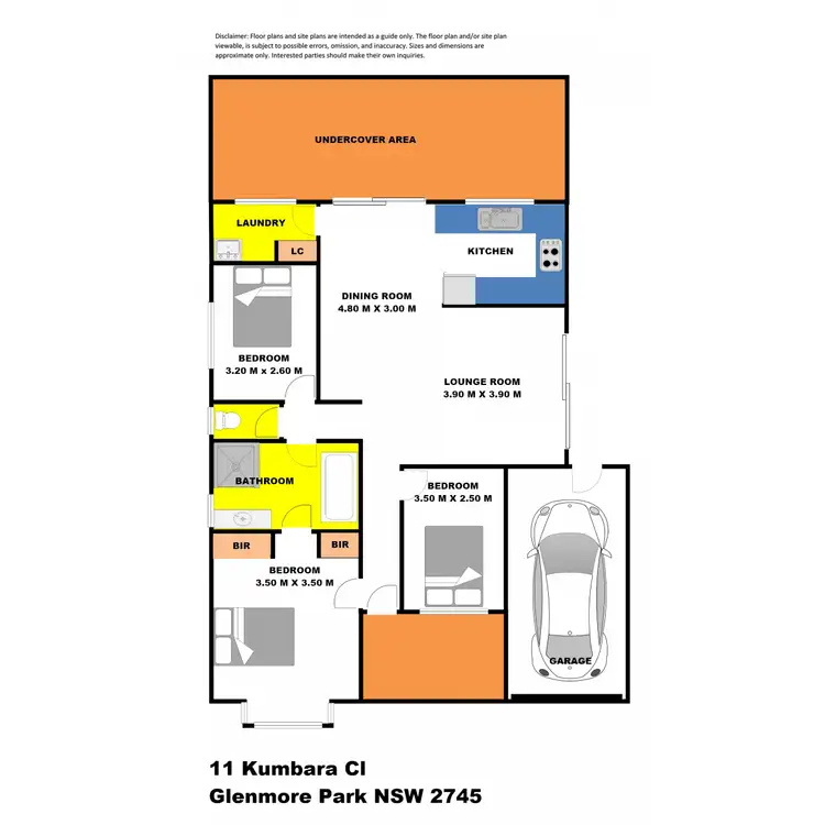 Floorplan of Homely house listing, 11 Kumbara Close, Glenmore Park NSW 2745