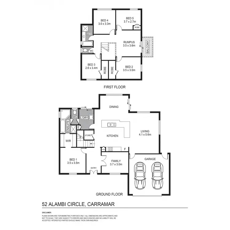 Floorplan of Homely house listing, 52 Allanbi Circle, Carramar WA 6031