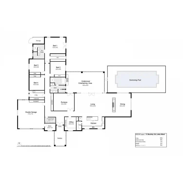 Floorplan of Homely house listing, 11 Buckley Court, Lake Albert NSW 2650