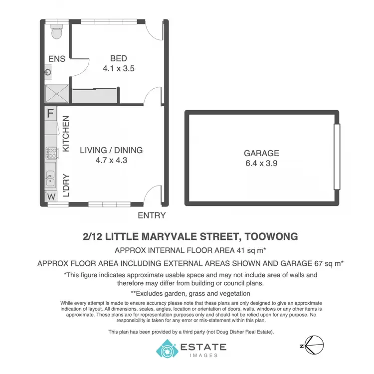Floorplan of Homely apartment listing, 2/12 Little Maryvale Street, Toowong QLD 4066