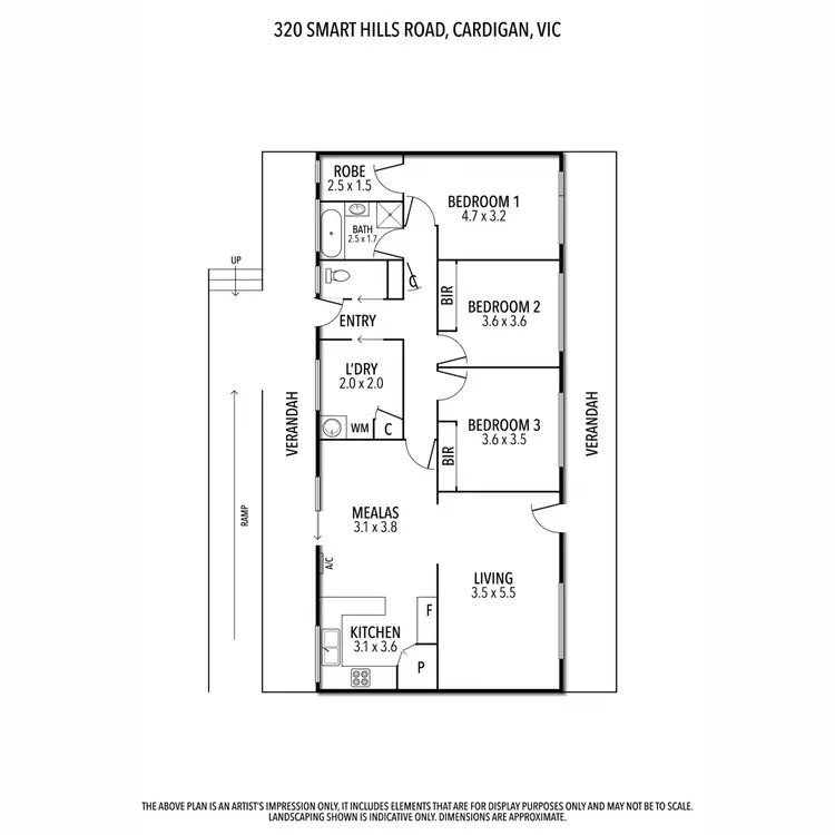 Floorplan of Homely rural property listing, 320 Smarts Hill Road, Cardigan VIC 3352