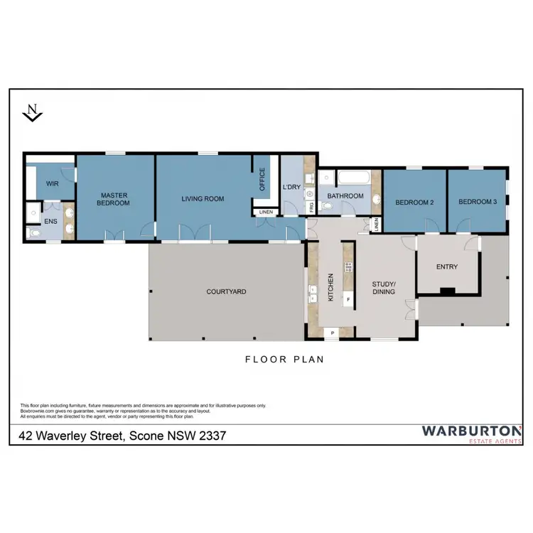 Floorplan of Homely house listing, 42 Waverley Street, Scone NSW 2337