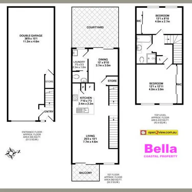 Floorplan of Homely townhouse listing, 3/10 Thomas Street, Milton NSW 2538