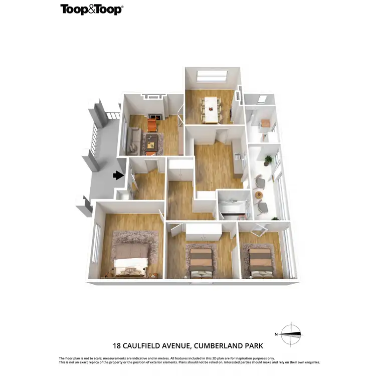 Floorplan of Homely house listing, 18 Caulfield Avenue, Cumberland Park SA 5041