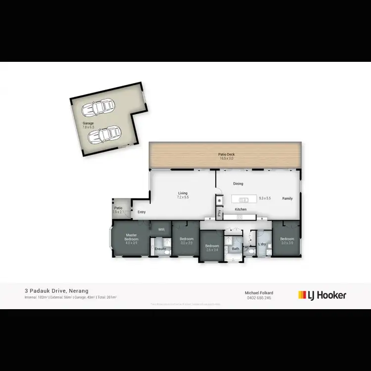 Floorplan of Homely house listing, 3 Padauk Drive, Nerang QLD 4211