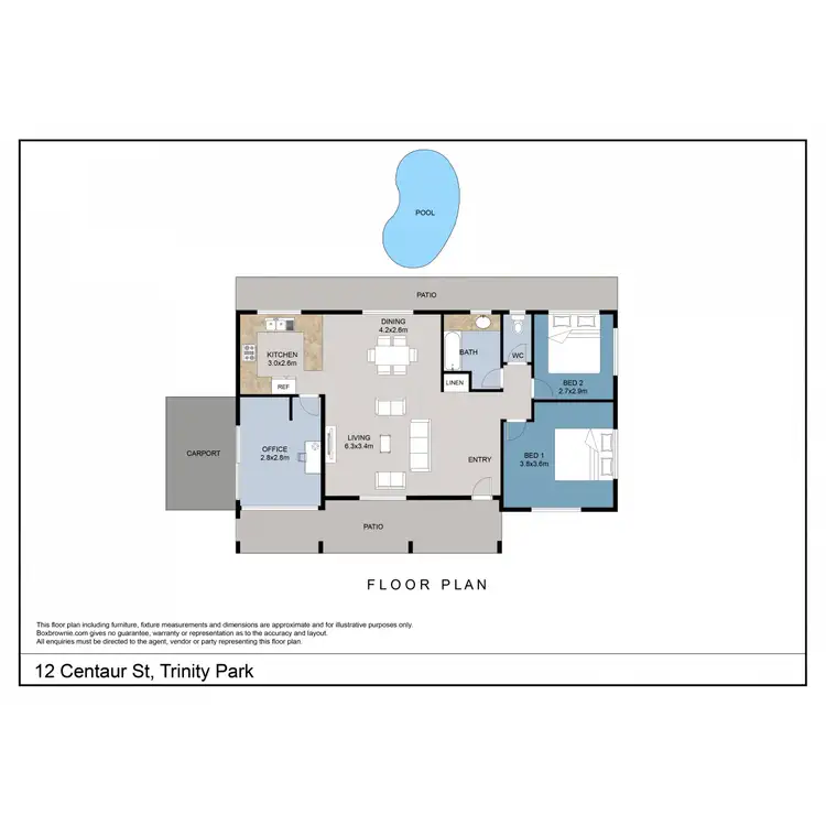 Floorplan of Homely house listing, 12 Centaur Street, Trinity Park QLD 4879