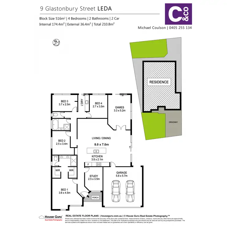 Floorplan of Homely house listing, 9 Glastonbury Street, Leda WA 6170