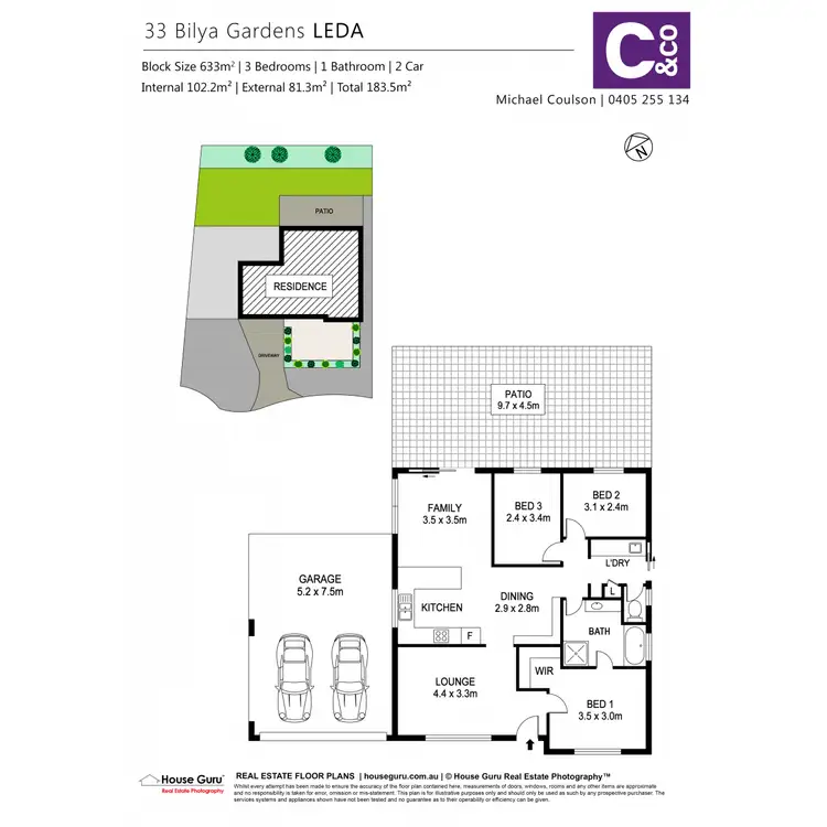 Floorplan of Homely house listing, 33 Bilya Gardens, Leda WA 6170
