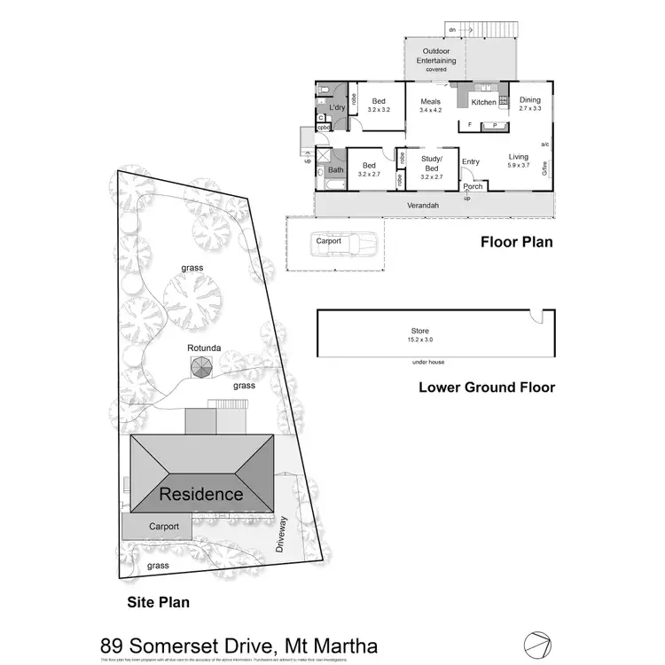 Floorplan of Homely house listing, 89 Somerset Drive, Mount Martha VIC 3934