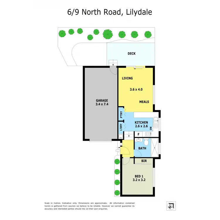 Floorplan of Homely unit listing, 6/9 North Road, Lilydale VIC 3140