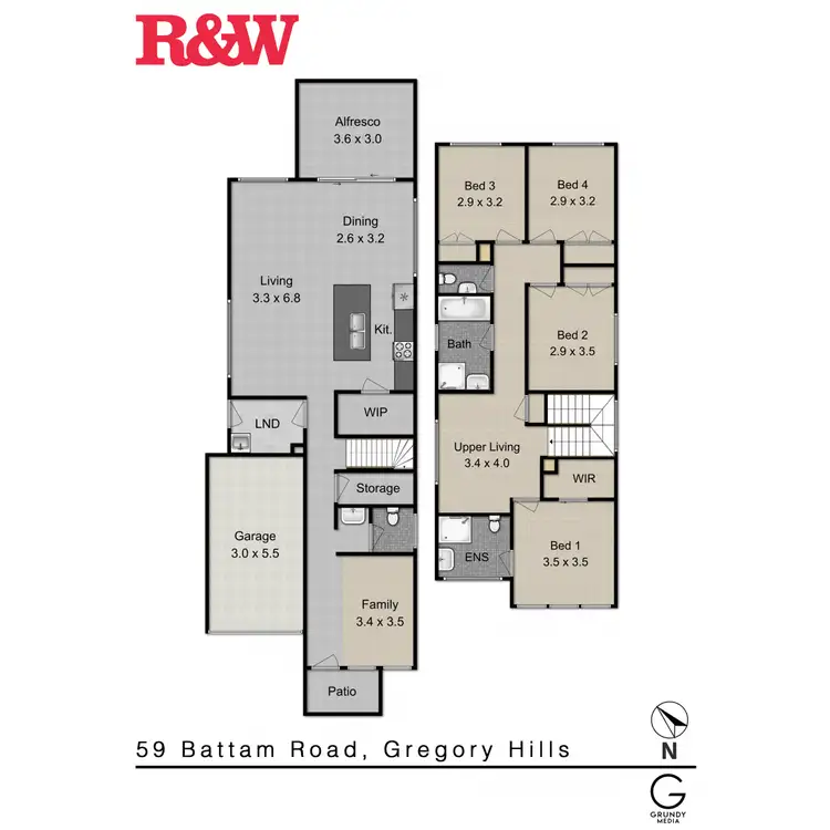 Floorplan of Homely house listing, 59 Battam Road, Gregory Hills NSW 2557
