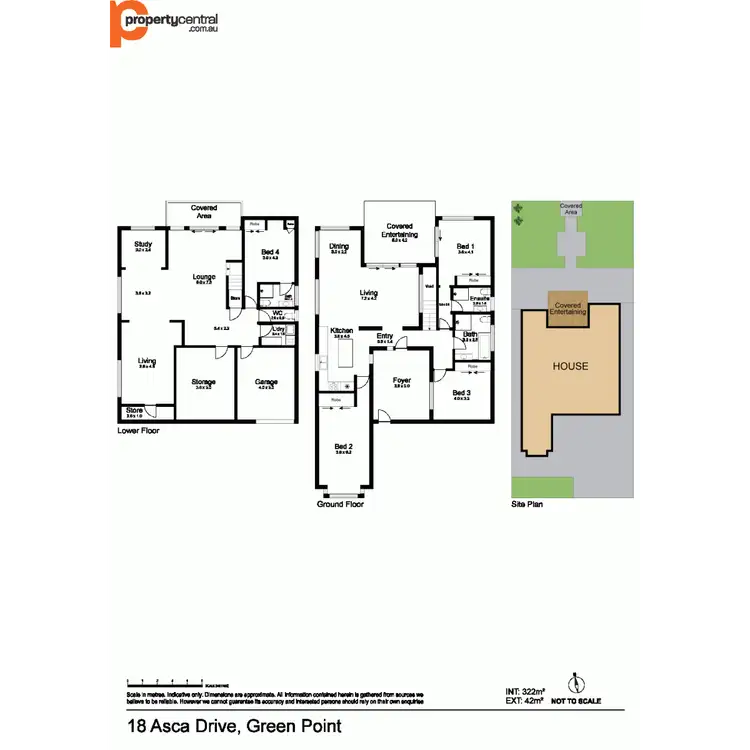 Floorplan of Homely house listing, 18 Asca Drive, Green Point NSW 2251