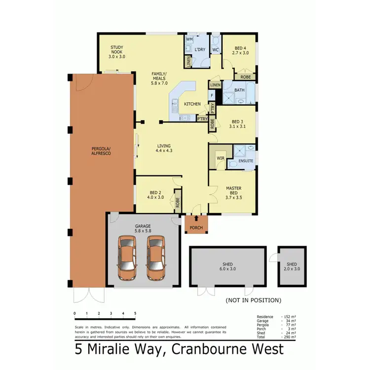 Floorplan of Homely house listing, 5 Miralie Way, Cranbourne West VIC 3977