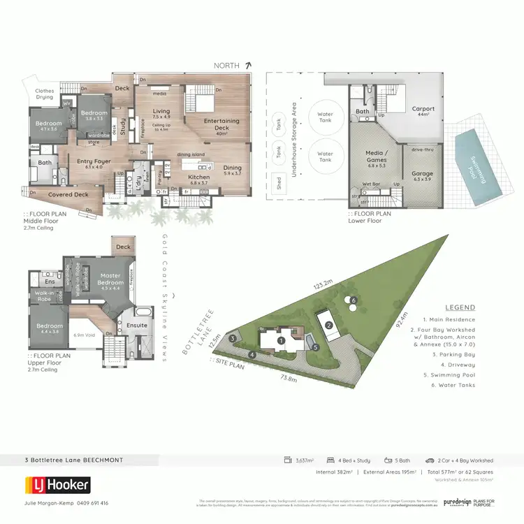 Floorplan of Homely house listing, 3 Bottletree Lane, Lower Beechmont QLD 4211