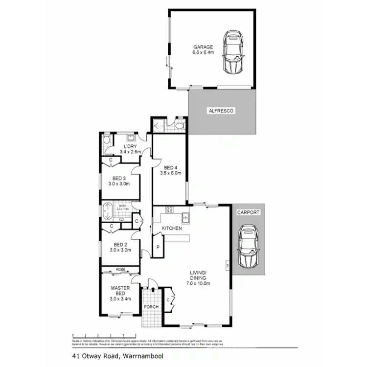 Floorplan of Homely house listing, 41 Otway Road, Warrnambool VIC 3280