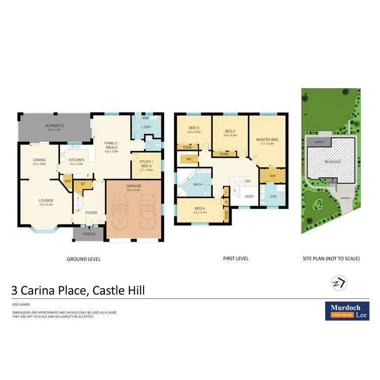 Floorplan of Homely house listing, 3 Carina Place, Castle Hill NSW 2154