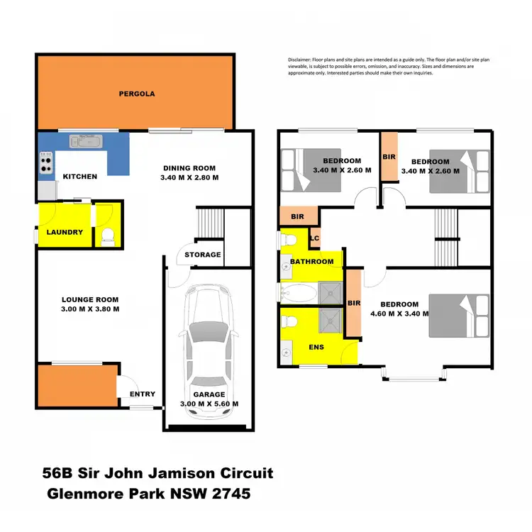 Floorplan of Homely house listing, 56B Sir John Jamison Circuit, Glenmore Park NSW 2745