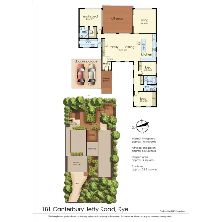 Floorplan of Homely house listing, 181 Canterbury Jetty Road, Rye VIC 3941