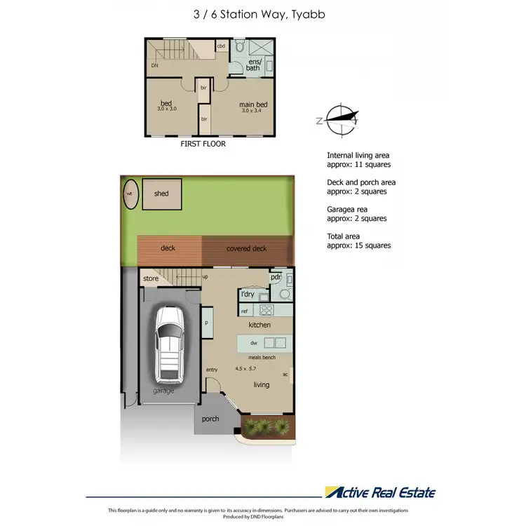 Floorplan of Homely townhouse listing, 3/6 Station Way, Tyabb VIC 3913