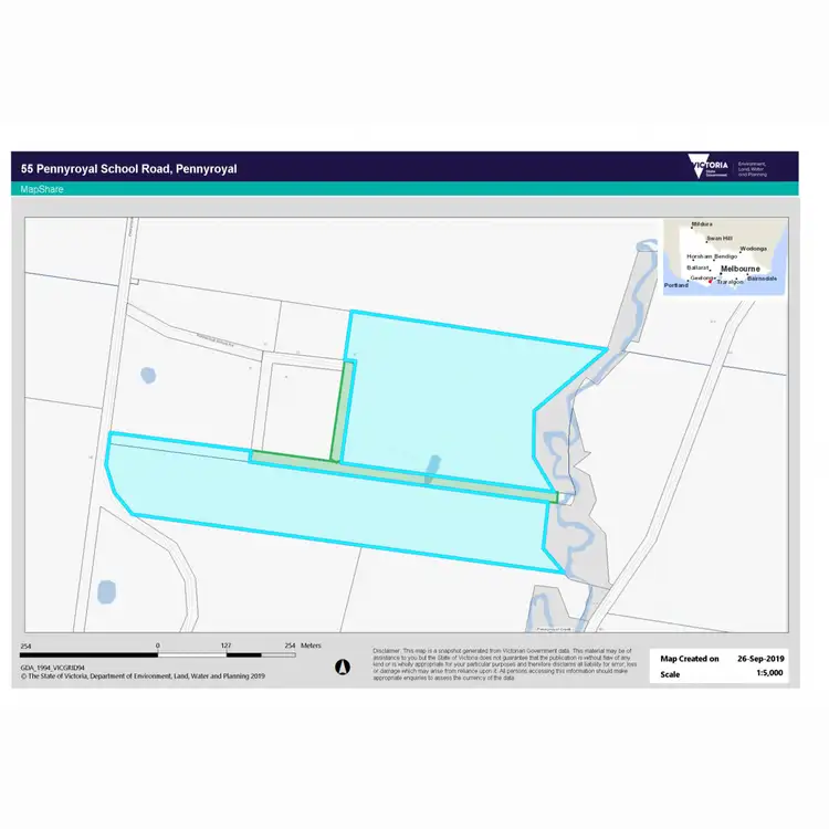 Floorplan of Homely rural property listing, 55 Pennyroyal School Road, Pennyroyal VIC 3235