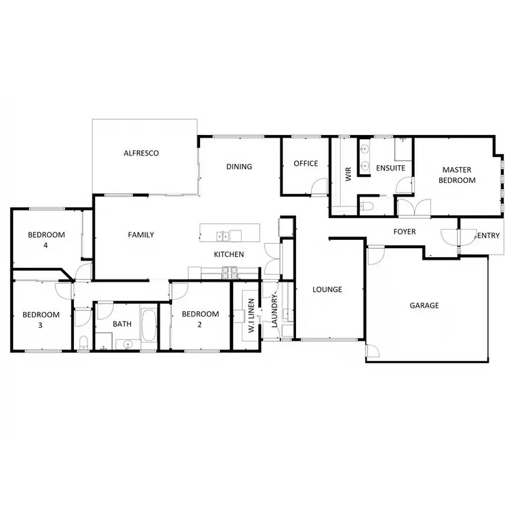 Floorplan of Homely house listing, 6 Loames Street, Wodonga VIC 3690